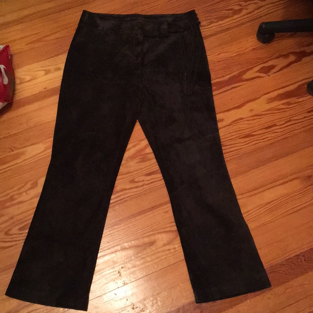 EUC fully lined suede pants